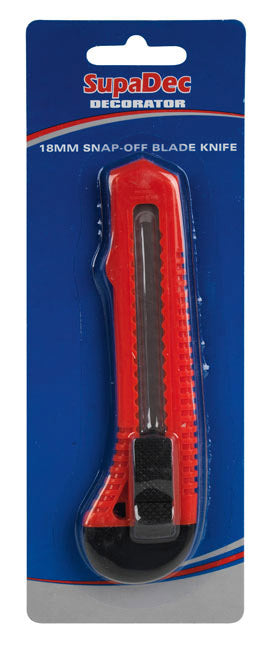 SupaDec Decorator Snap-Off Blade Knife 18mm