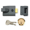 Yale Deadlocking Standard Nightlatch Security Lock Dark Metal Grey Case 60mm
