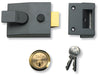 Yale Deadlocking Standard Nightlatch Security Lock Dark Metal Grey Case 60mm