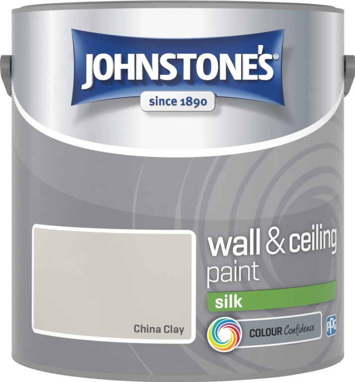 Johnstone's Wall & Ceiling Silk 2.5L China Clay