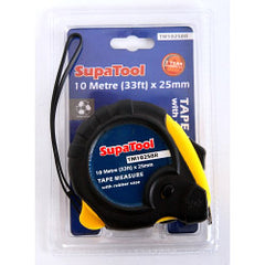 SupaTool Rubberised Tape Measure 3m x 16mm
