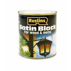 Rustins Quick Dry Satin Black 1L