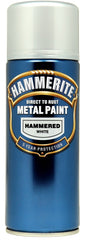 Hammerite Metal Paint 400ml Aerosol Hammered Black
