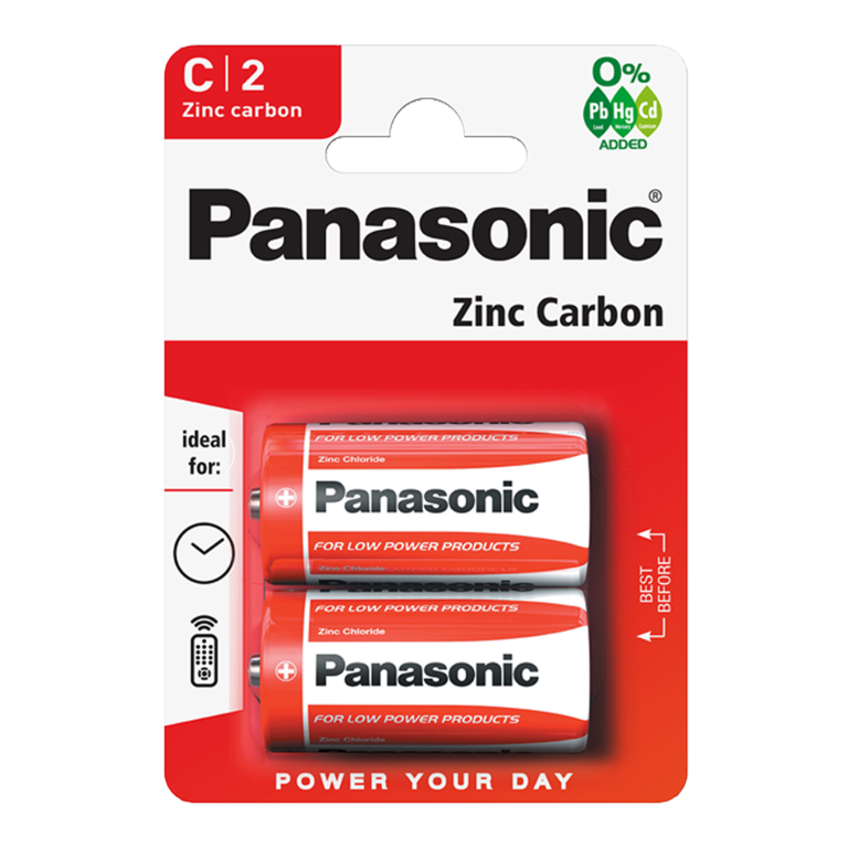 Panasonic Zinc Carbon Batteries C Size