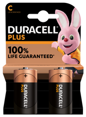 Duracell Plus Alkaline Batteries C