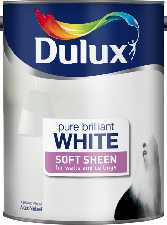 Dulux Soft Sheen 5L Pure Brilliant White