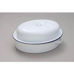 Falcon Falcon Oval Roaster Traditional White 26cm x 19cm x 13D