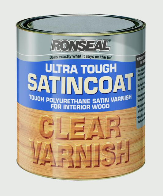 Ronseal Ultra Tough Varnish Satin Coat 250ml