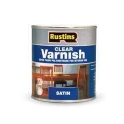 Rustins Polyurethane Satin Varnish 1L Clear