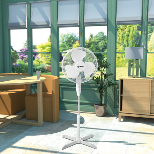SupaCool Oscillating Stand Fan 16"