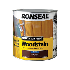Ronseal Quick Drying Woodstain Satin 2.5L Teak