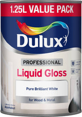 Dulux Professional Liquid Gloss 1.25L Pure Brilliant White