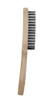 SupaTool Wire Brush With Maple Handle 2 Rows