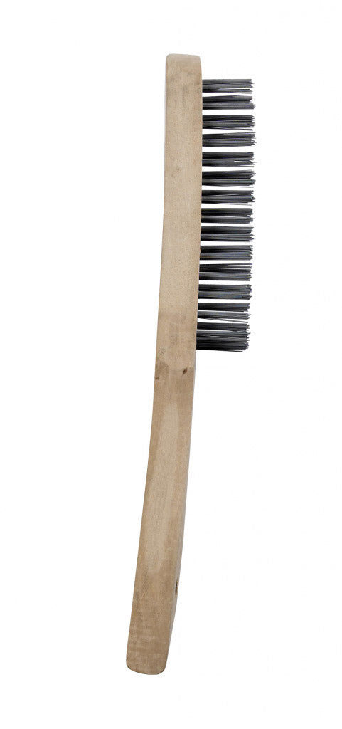 SupaTool Wire Brush With Maple Handle 2 Rows