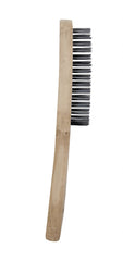 SupaTool Wire Brush With Maple Handle 2 Rows