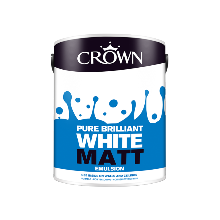 Crown Non Breatheasy Matt Emulsion 5L Pure Brilliant White