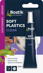 Bostik Soft Plastics Clear Adhesive 20ml Blister