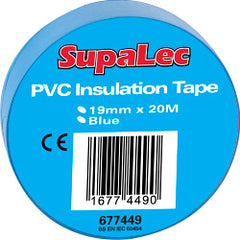 Securlec PVC Insulation Tape Pack 10 Blue 20m