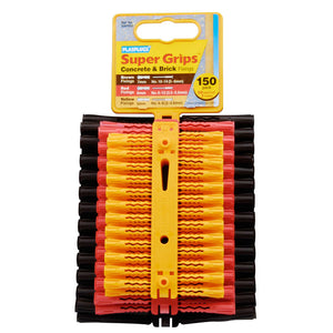 Plasplugs Super Grips Fixings Mixed 150 Pack