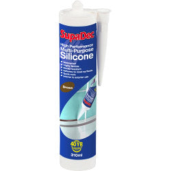SupaDec Multi Purpose Silicone 300ml Brown