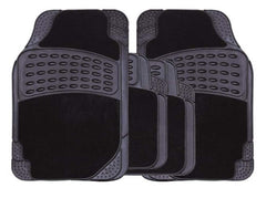 Streetwize Rubber Carpet Mat Set 4 Piece