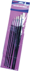SupaDec Black Handle Artist Brush Set 6 Piece