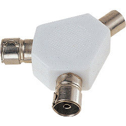 Dencon 2 Way Coax Splitter Bubble Packed