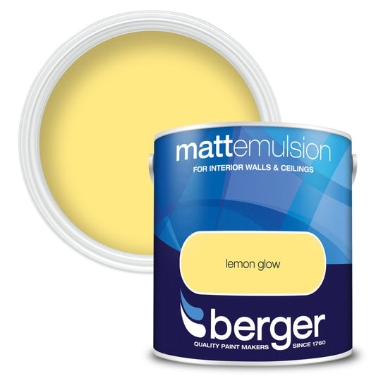 Berger Matt Emulsion 2.5L Lemon Glow