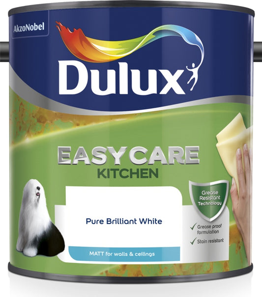 Dulux Easycare Kitchen Matt 2.5L Pure Brilliant White