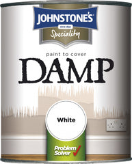 Johnstone's Paint To Cover Damp 750ml White