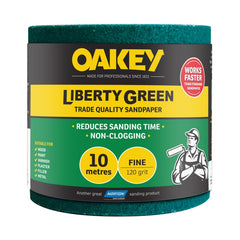 Norton Oakey Liberty Green Rolls 10m x 115mm 120 Grade