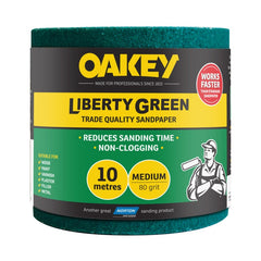 Norton Oakey Liberty Green Rolls 10m x 115mm 120 Grade
