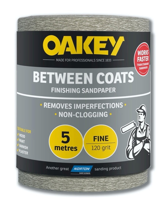 Norton Oakey Between Coats Rolls 5m x 115mm 120g