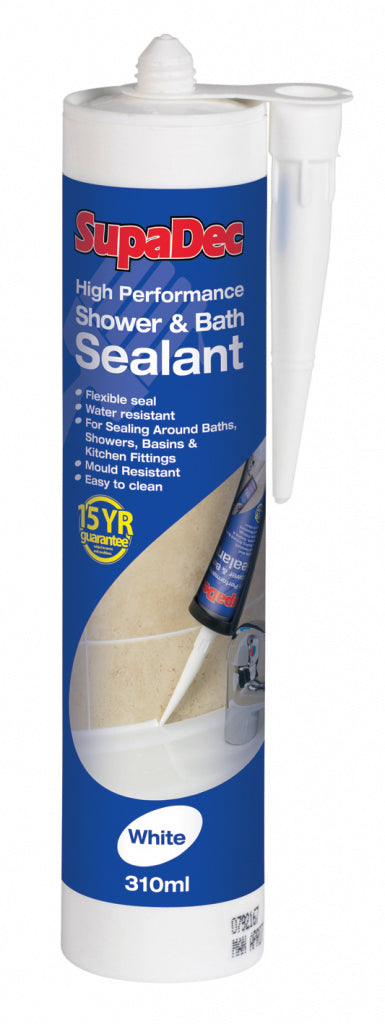 SupaDec Shower & Bath Sealant 310ml White