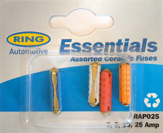 Ring Continental Fuses 5, 8, 16, 25 Amp