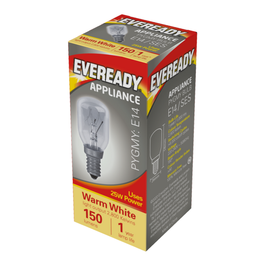 Eveready Pygmy 25W SES Clear Pack 10