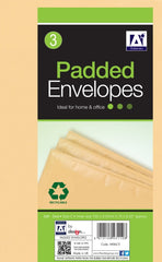 Anker Padded Brown Envelopes 200 x 275 Pack 3