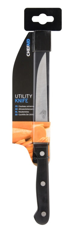 Chef Aid Utility Knife Black Handle