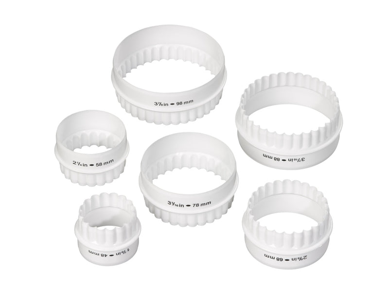 Tala Cutters Plain/Crinkled Reversible 6 Piece