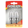 Eveready Night Light Spare Bulbs E14 Twin Pack