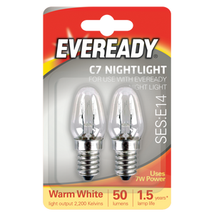 Eveready Night Light Spare Bulbs E14 Twin Pack