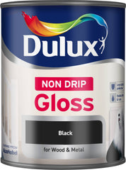 Dulux Non Drip Gloss 750ml Black