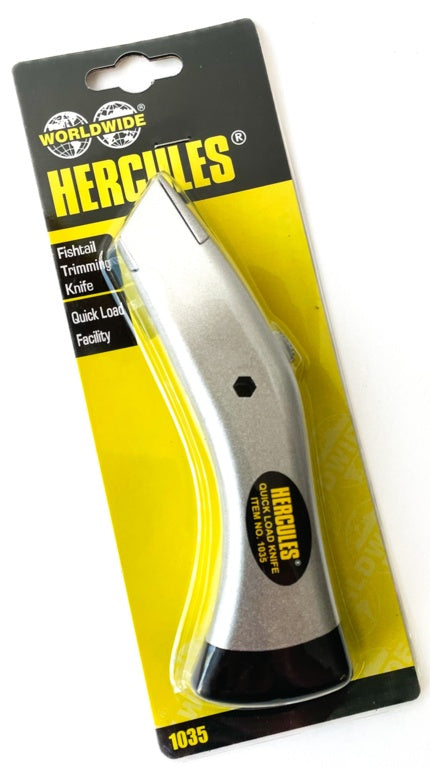 Hercules Fishtail Trimming Knife Retractable