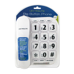 Lectrolite Jumbo Button Phone White