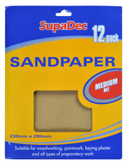 SupaDec General Purpose Sandpaper Pack 12 Fine F2