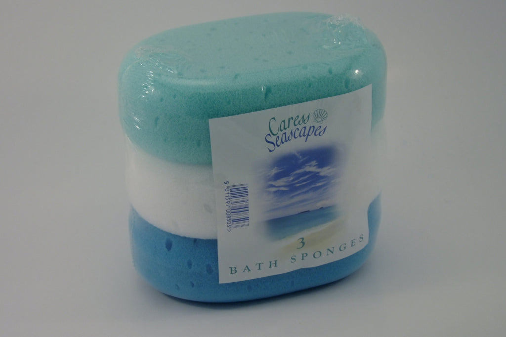 Seascapes Bath Sponge Pack 3