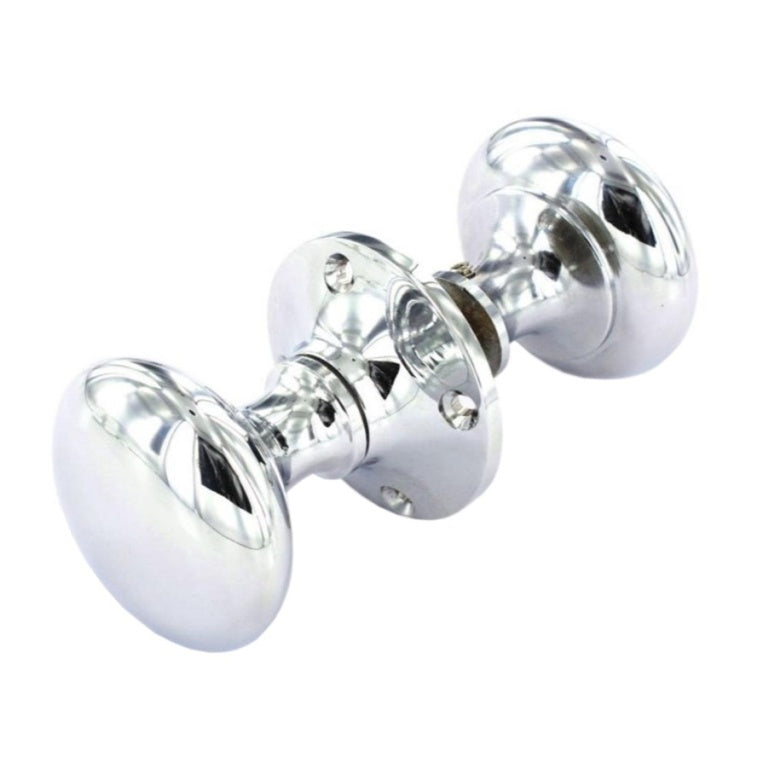 Securit Rim Knob Set Chrome (Pair) 50mm