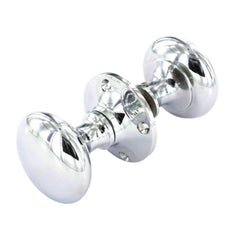 Securit Rim Knob Set Chrome (Pair) 50mm