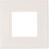 Securlec White Finger Plates for Flush Wall Switches Square Edge Pre-Packed (2)