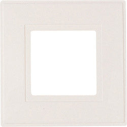 Securlec White Finger Plates for Flush Wall Switches Square Edge Pre-Packed (2)